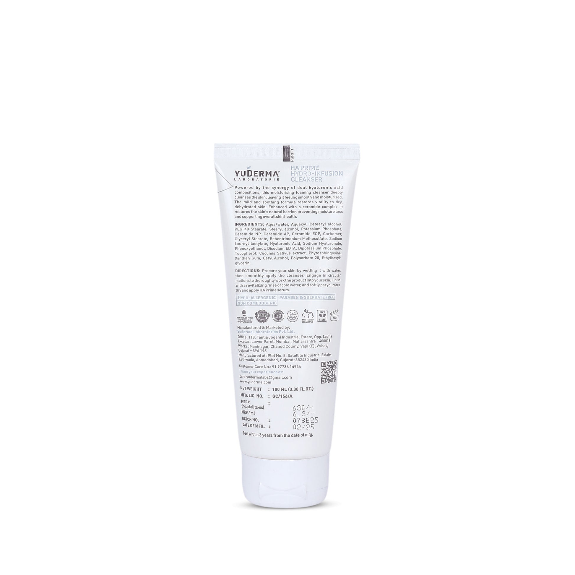 Yuderma HA Prime Hydroinfusion Cleanser