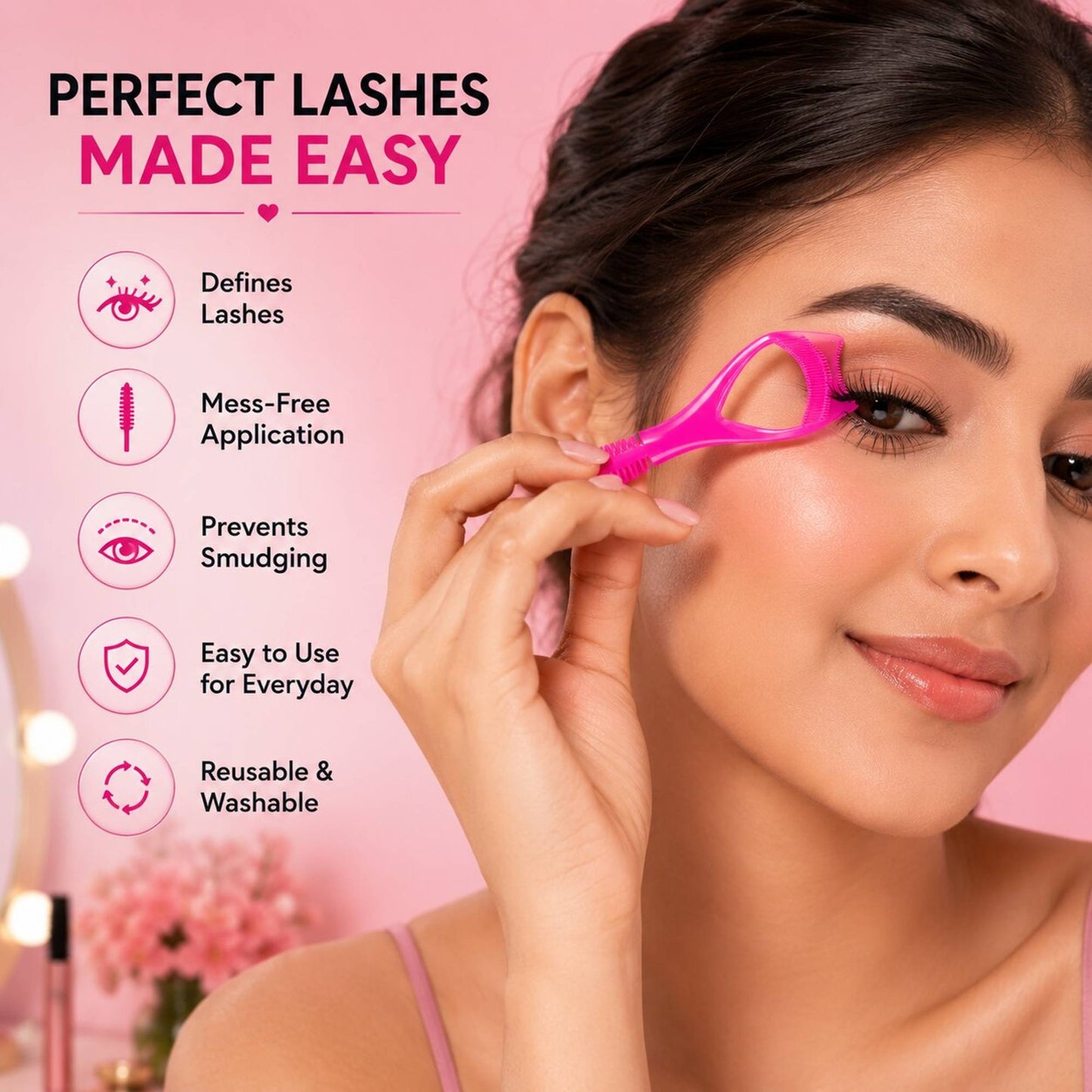 Kayanara Eyelash Guard For Mess-Free Mascara Application & Smudge-Free Eye Makeup Tool