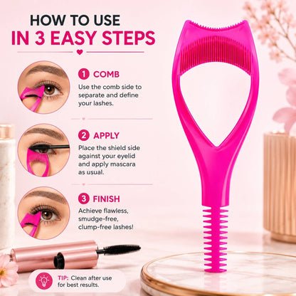Kayanara Eyelash Guard For Mess-Free Mascara Application & Smudge-Free Eye Makeup Tool