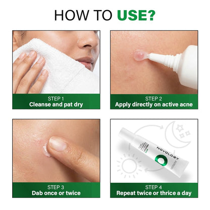 Novology Acne Spot Corrector, For Pimples, Whiteheads, Blackheads, For Sensitive Skin, Dermat Tested