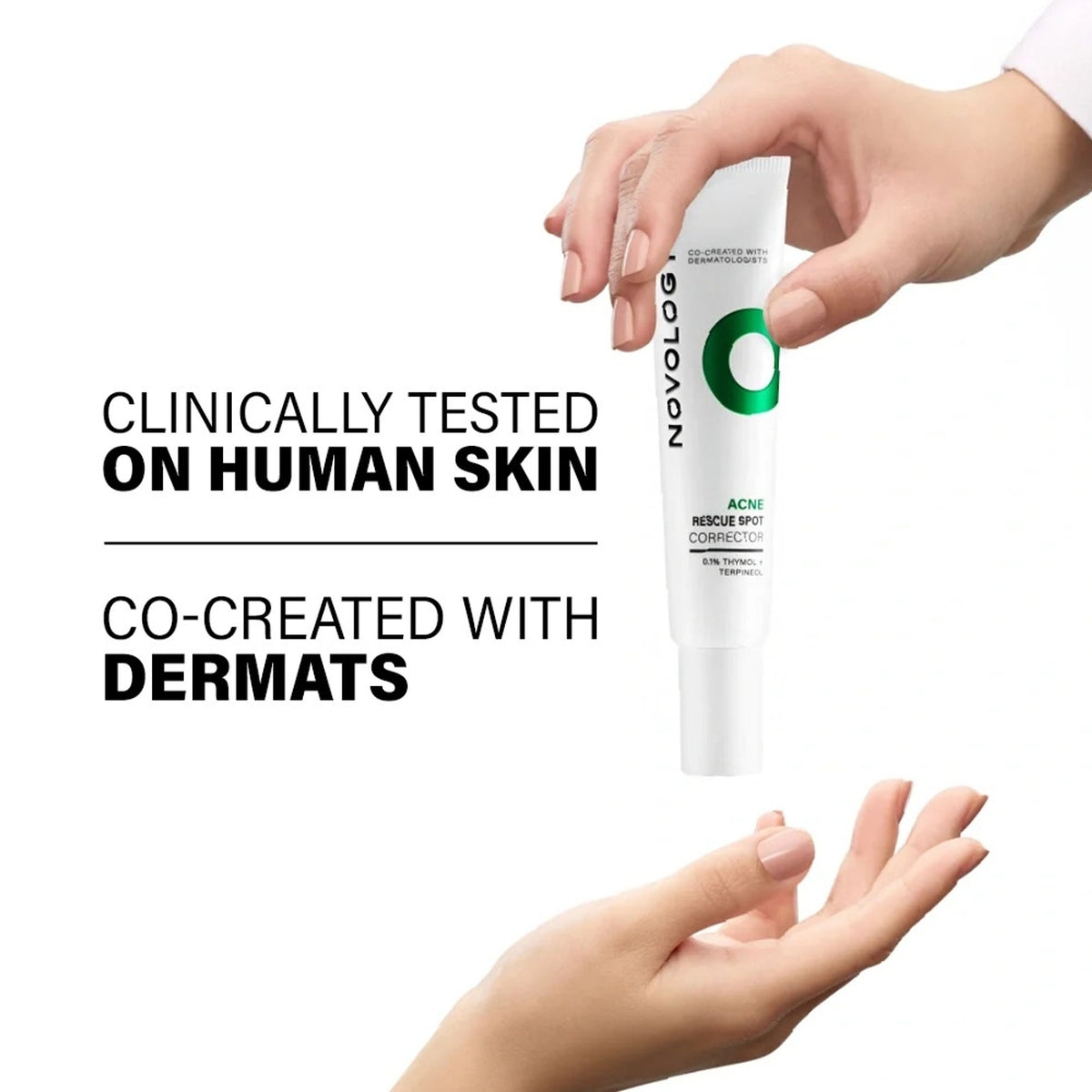 Novology Acne Spot Corrector, For Pimples, Whiteheads, Blackheads, For Sensitive Skin, Dermat Tested
