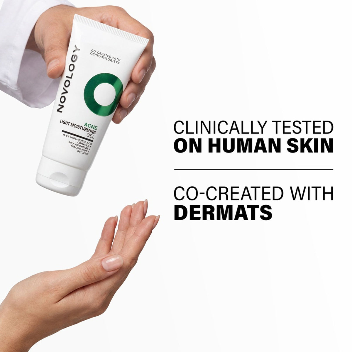 Novology Acne Light Moisturising Gel, Upto 100 Hours of Hydration, Dermat Tested, For Sensitive Skin