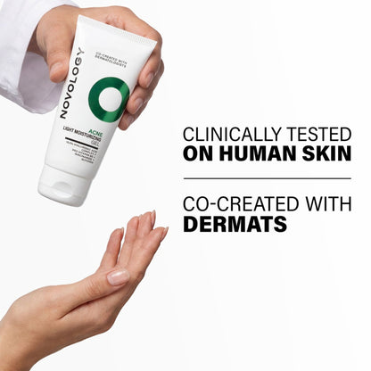 Novology Acne Light Moisturising Gel, Upto 100 Hours of Hydration, Dermat Tested, For Sensitive Skin