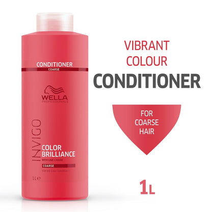 Wella Professionals Invigo Color Brilliance Conditioner for Coloured Hair with Lime Caviar