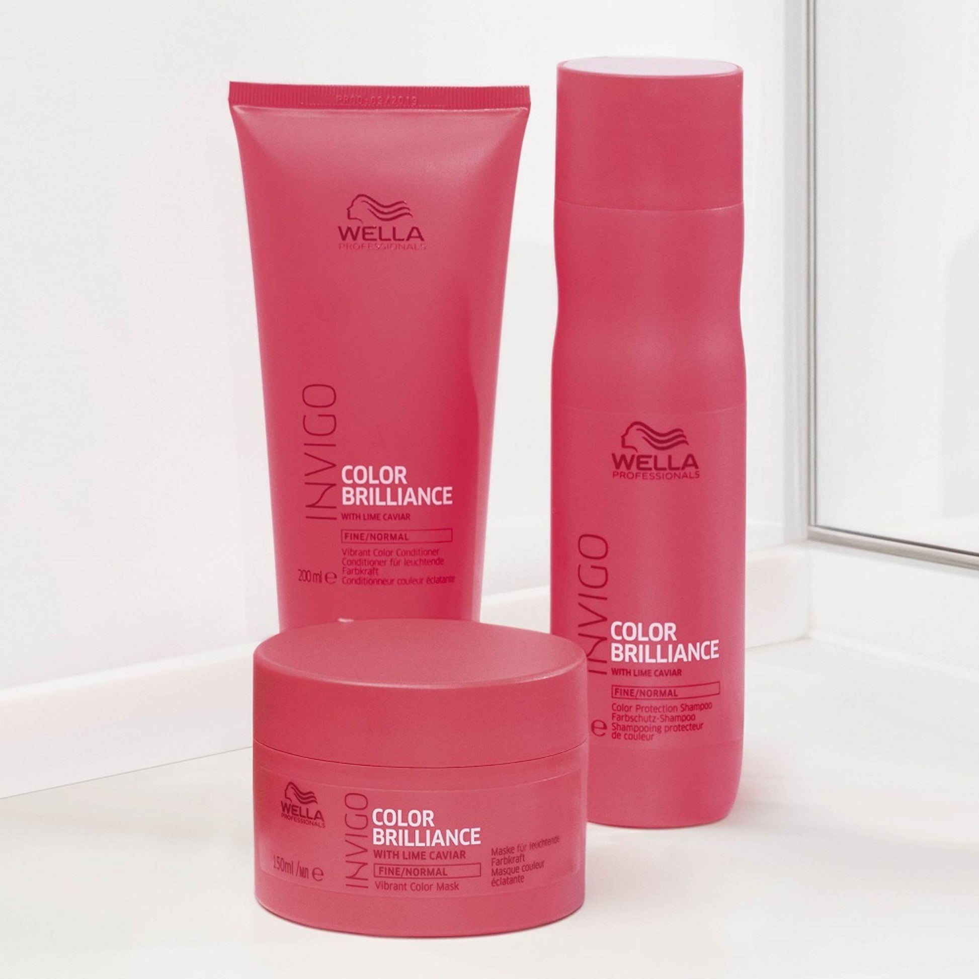 Wella Professionals Invigo Color Brilliance Conditioner for Coloured Hair with Lime Caviar