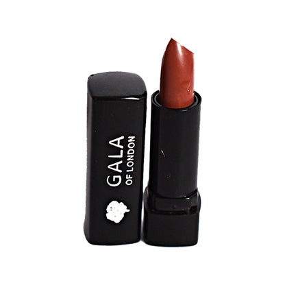 Gala of London Mini Matte Lipstick in nude shade, showcasing smooth, creamy texture and compact packaging.