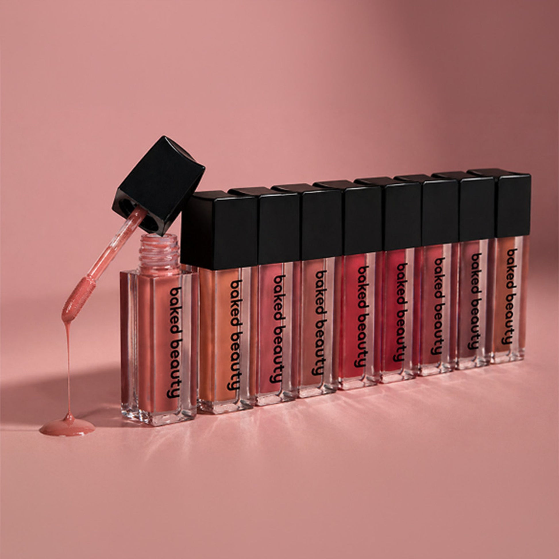 Baked Beauty Liquid Matte Lipstick Nude Palette - Pack of 9