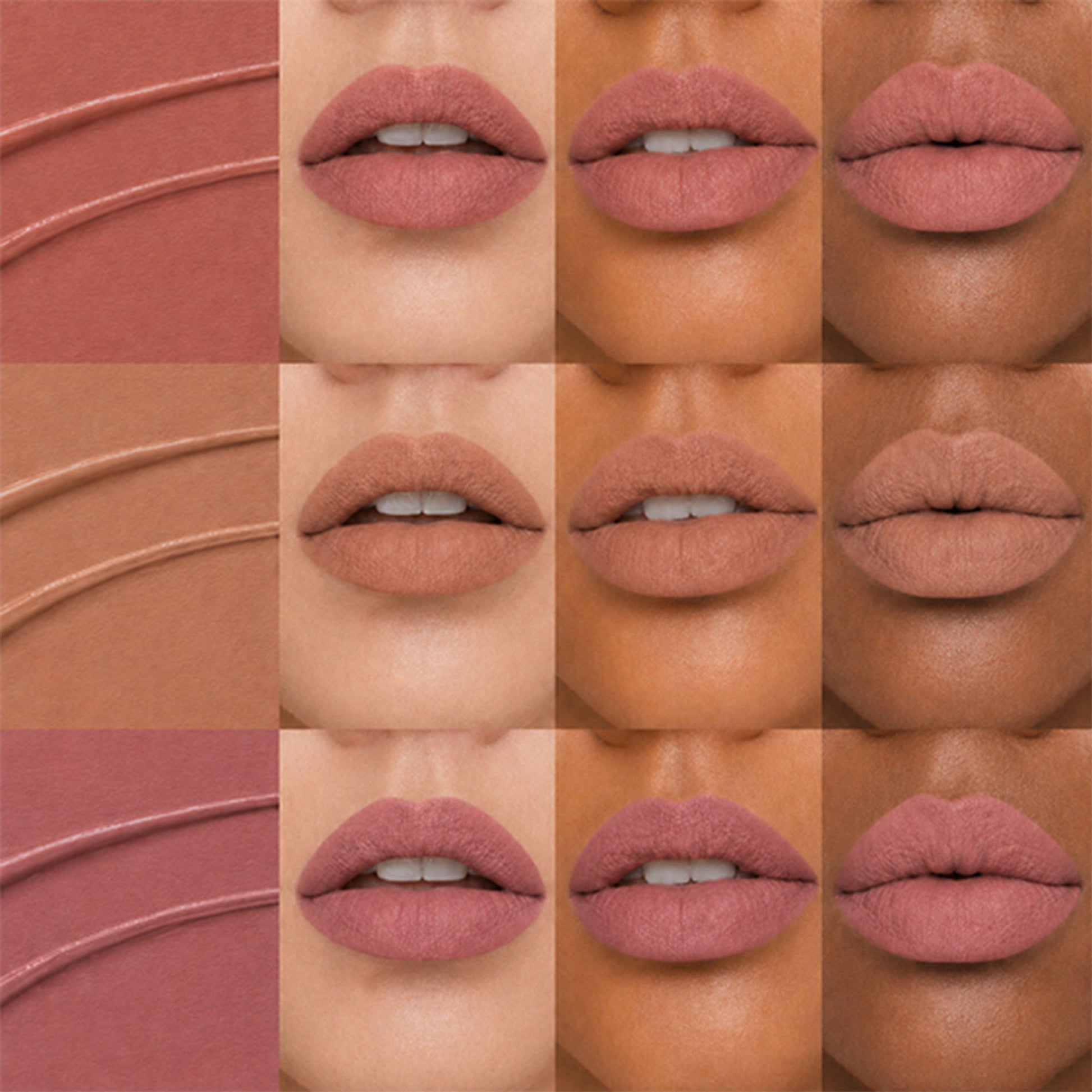 Baked Beauty Liquid Matte Lipstick Nude Palette - Pack of 9