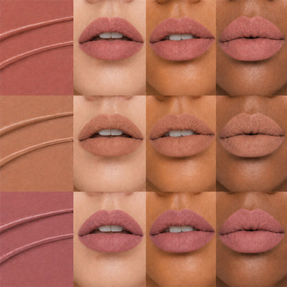 Baked Beauty Liquid Matte Lipstick Nude Palette - Pack of 9