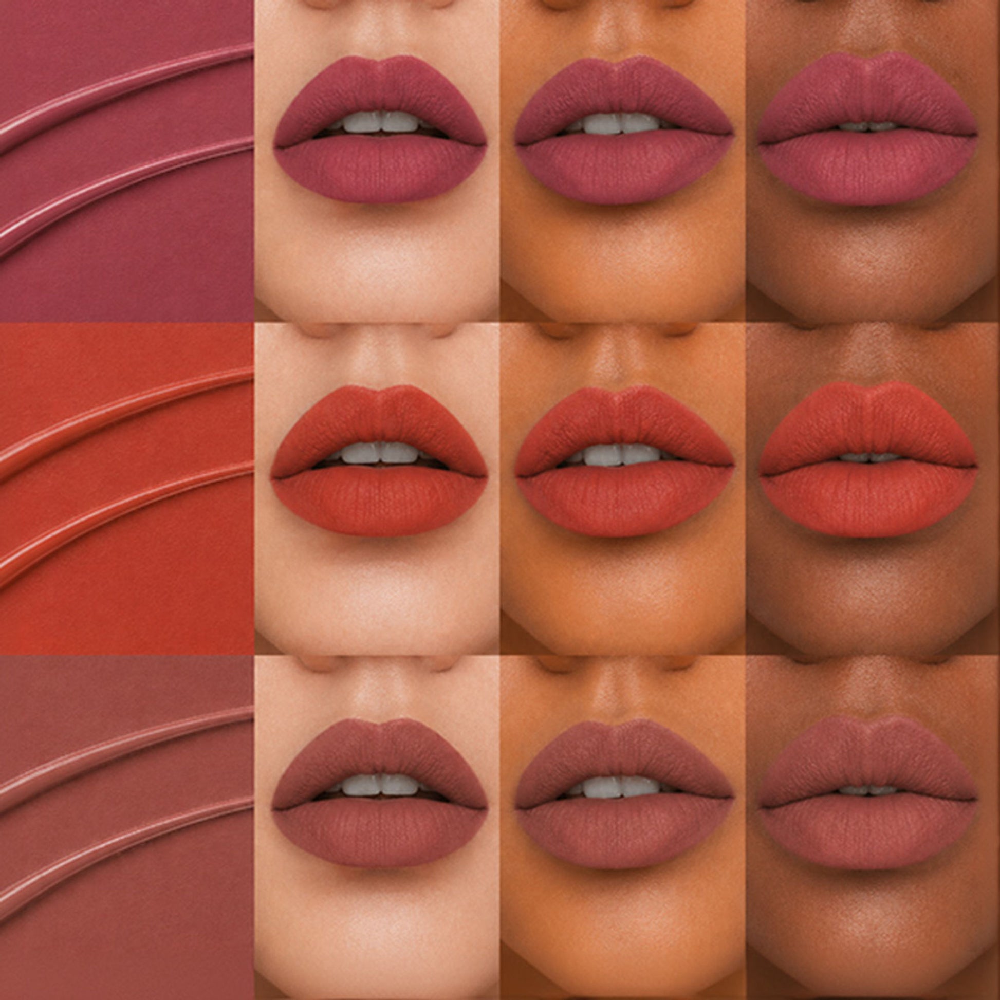 Baked Beauty Liquid Matte Lipstick Nude Palette - Pack of 9