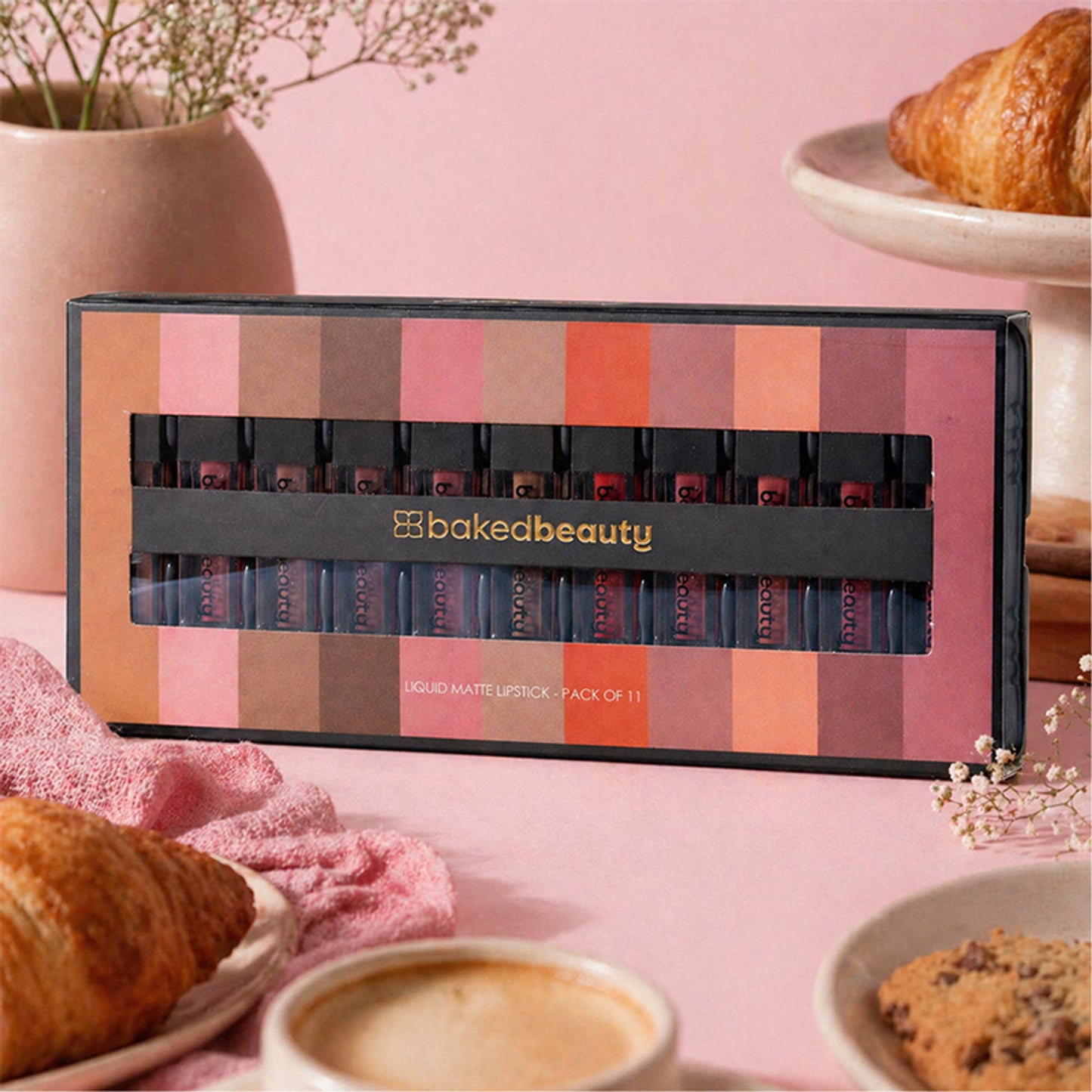 Baked Beauty Liquid Matte Lipstick - Pack of 11