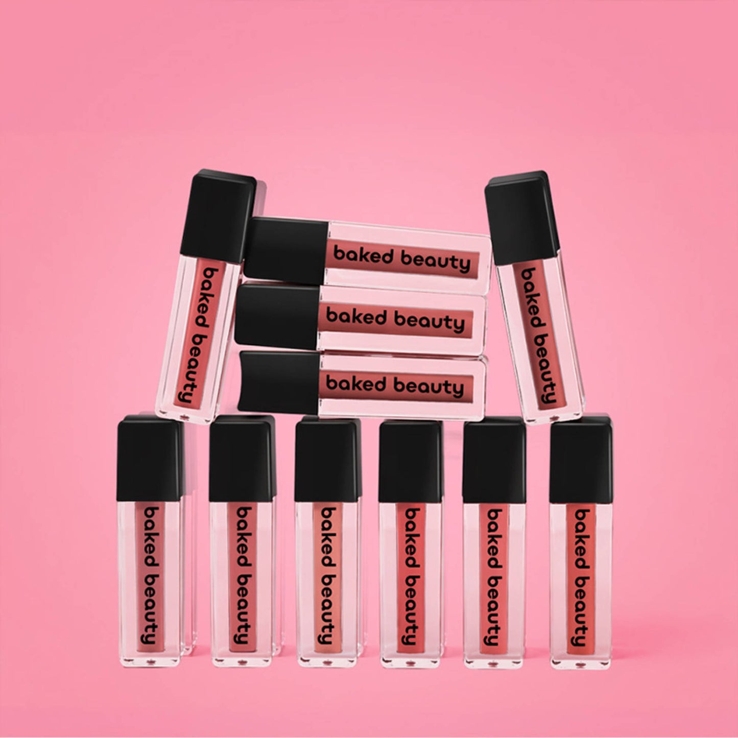 Baked Beauty Liquid Matte Lipstick - Pack of 11