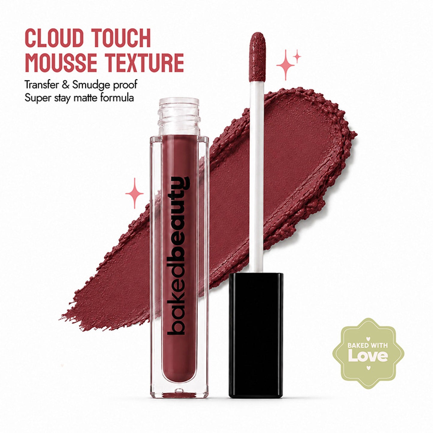 Baked Beauty Dust Transferproof Mousse Matte Liquid Lipstick - Bake In Dawn