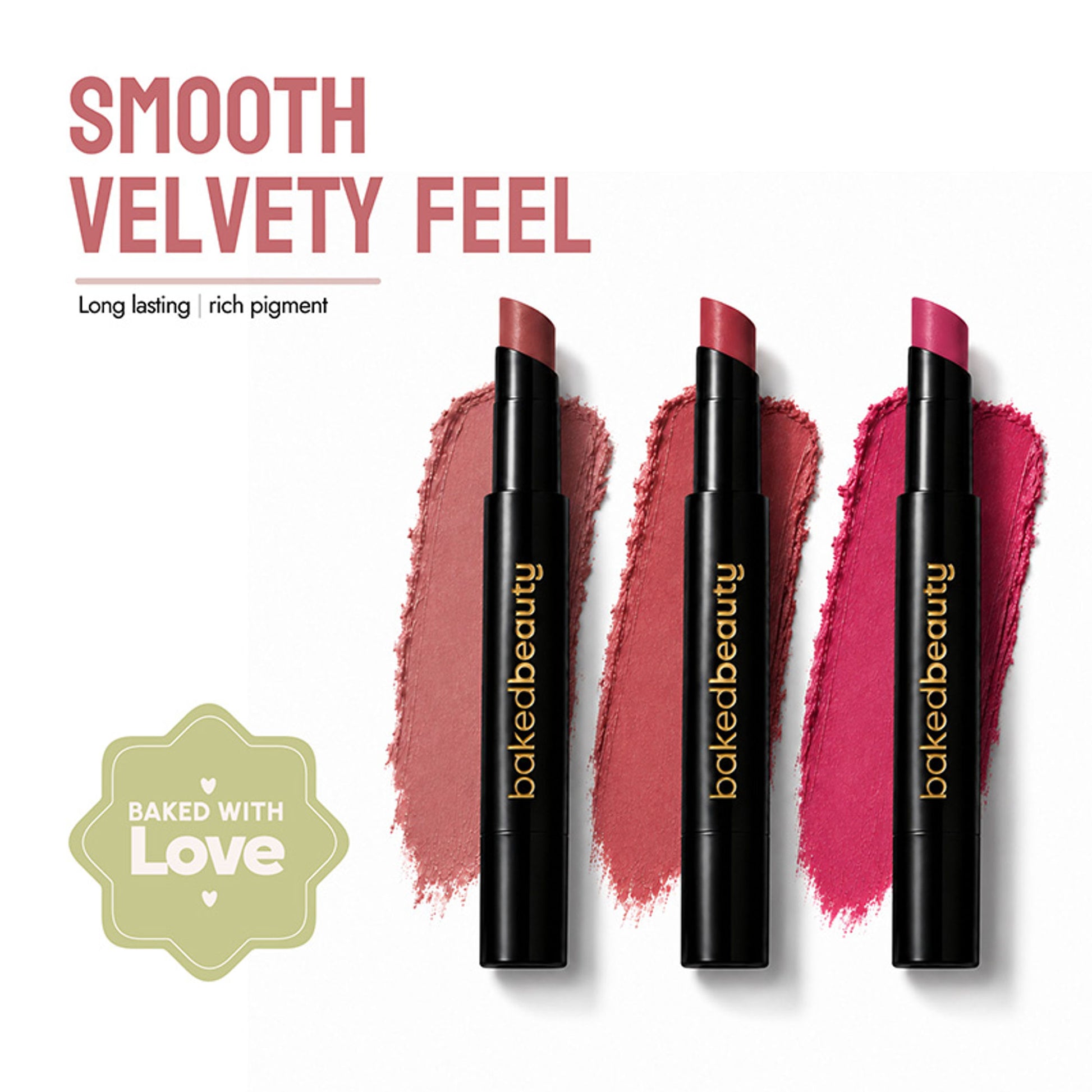 Baked Beauty My Crayon Midnight Kiss Super Matte Lip Cream Crayon Lipsticks - Pack of 3
