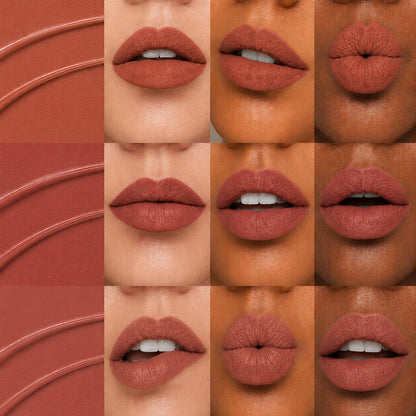 Baked Beauty Liquid Matte Lipstick Brown Palette - Pack Of 9