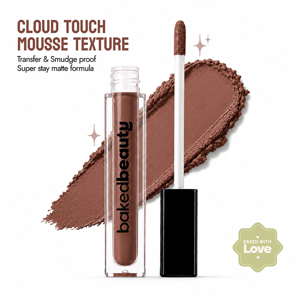 Baked Beauty Transferproof Mousse Matte Liquid Lipstick - Caramel Latte