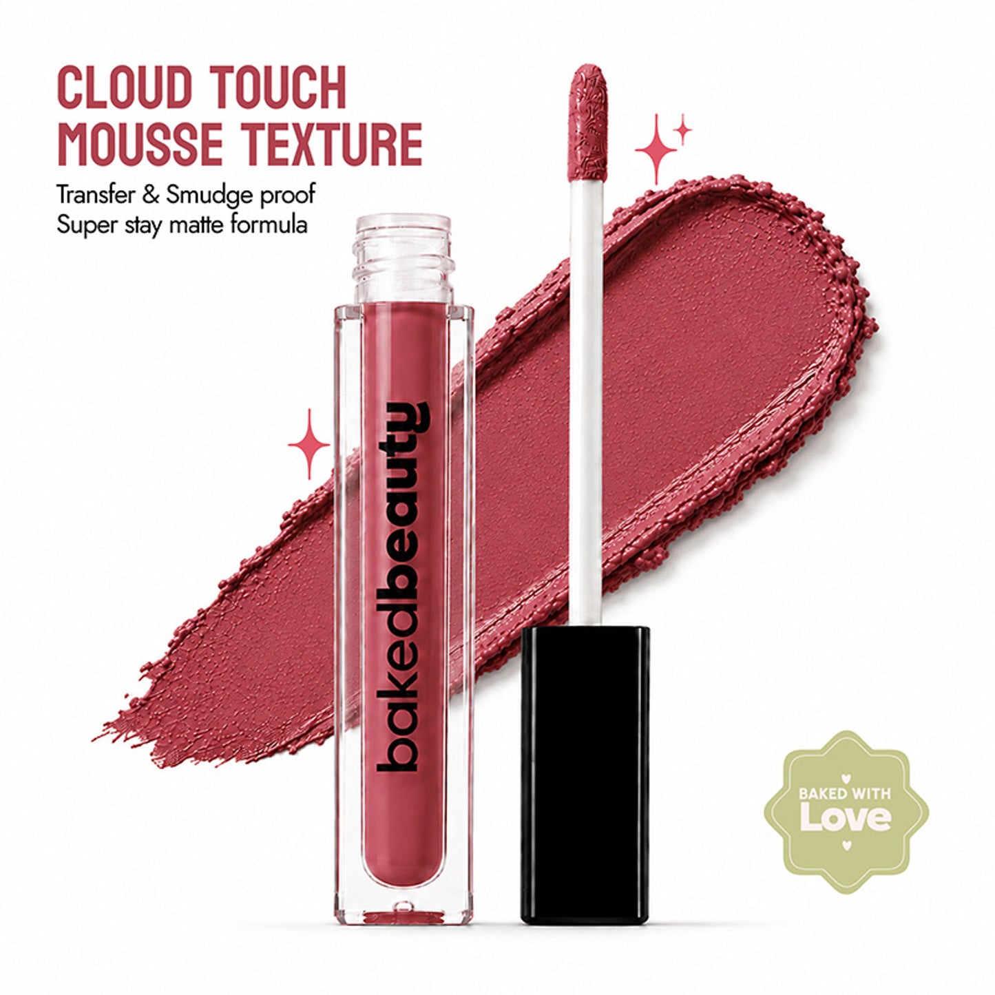 Baked Beauty Transferproof Mousse Matte Liquid Lipstick - Nude Talk