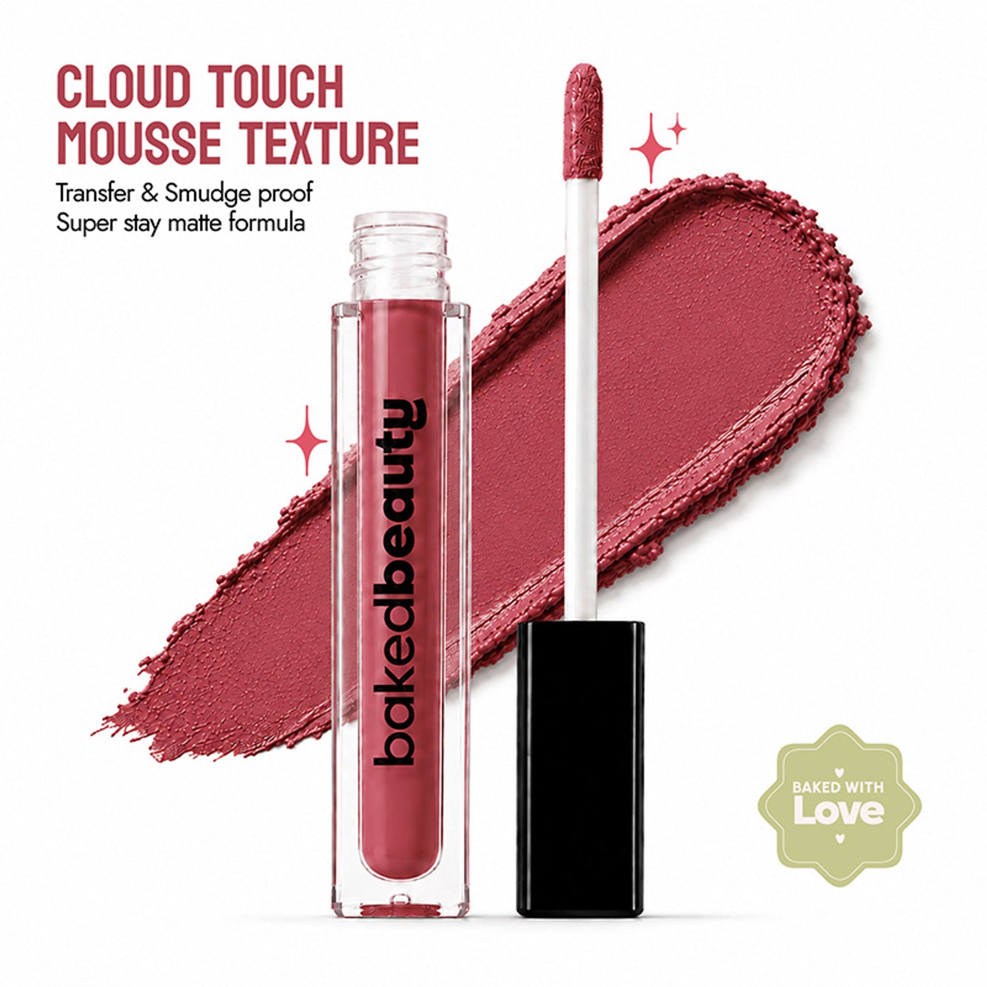 Baked Beauty Transferproof Mousse Matte Liquid Lipstick - Nude Talk