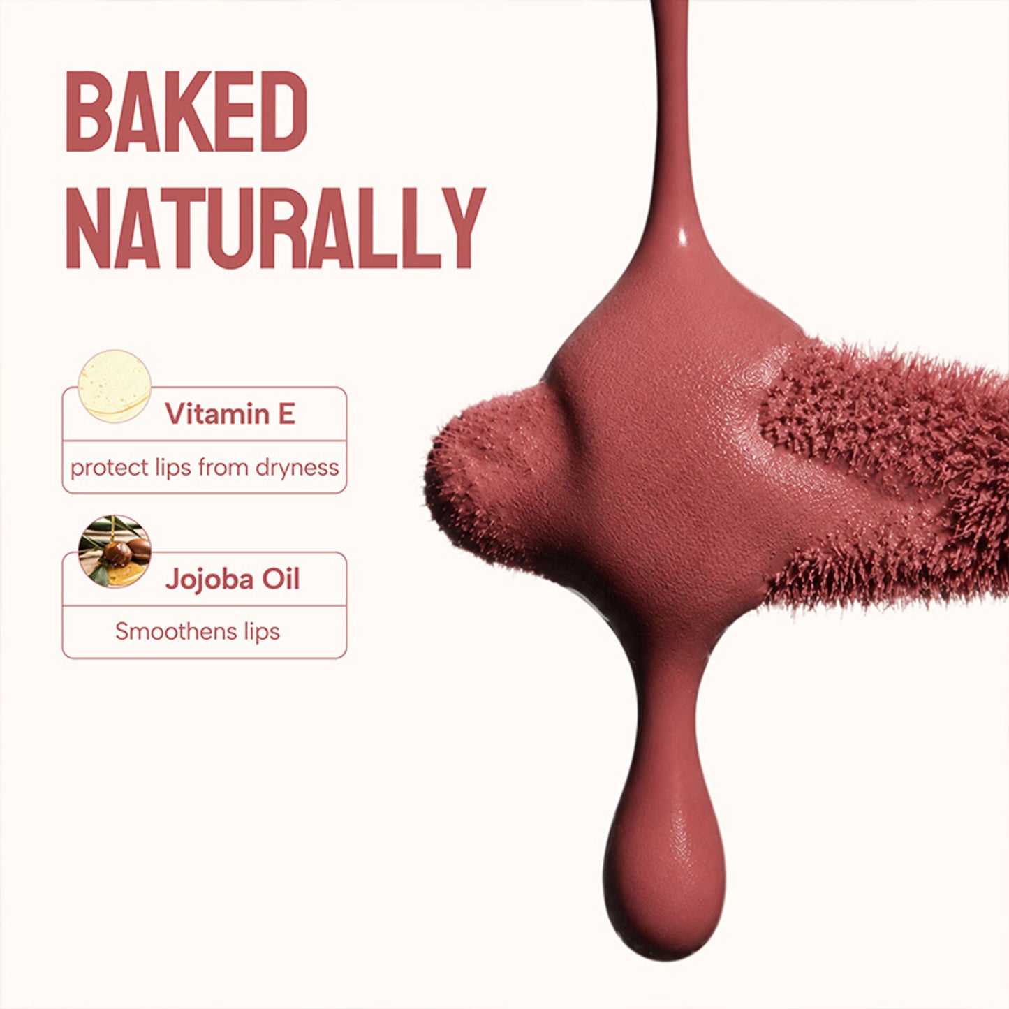 Baked Beauty Transferproof Mousse Matte Liquid Lipstick - Nude Talk