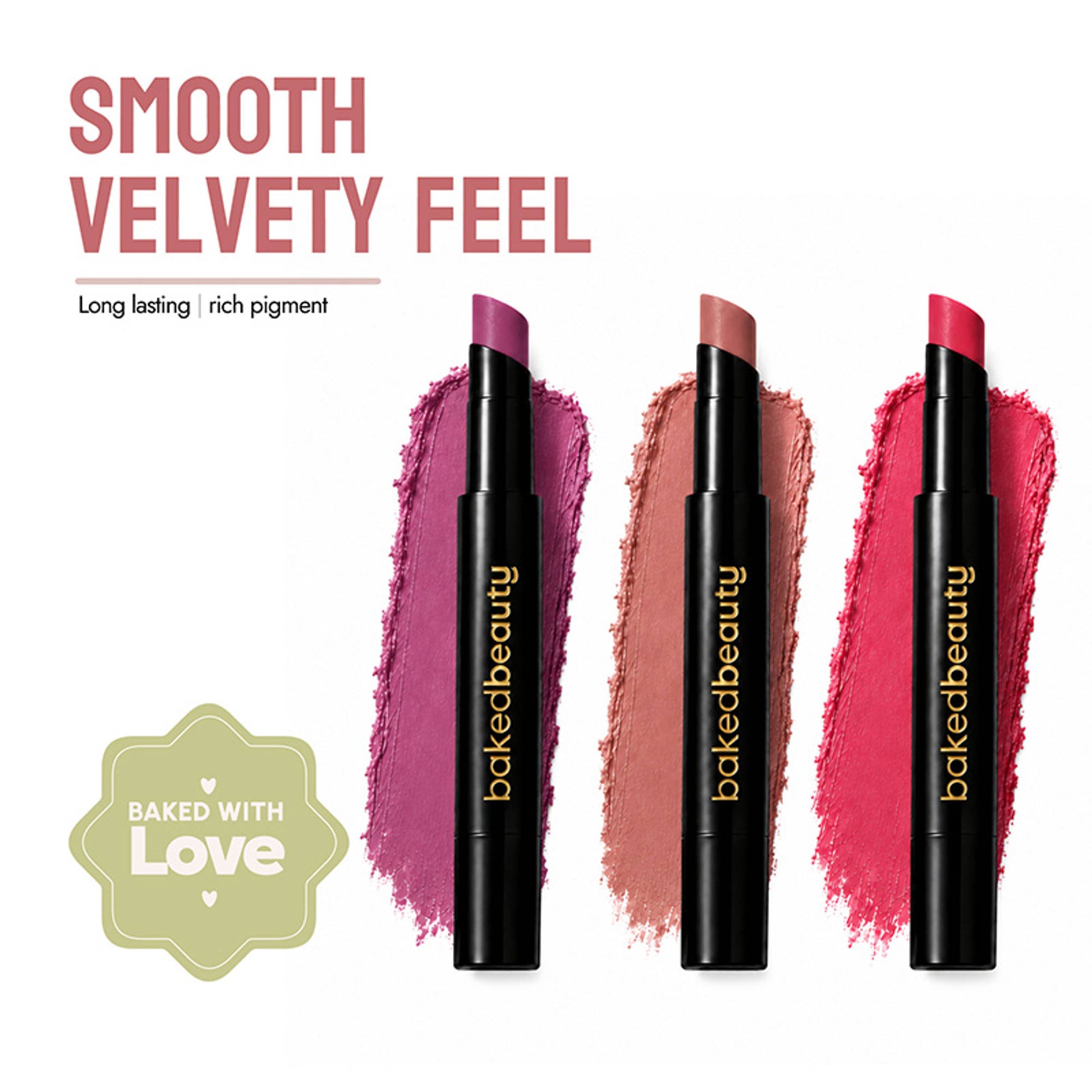 Baked Beauty My Crayon Forget Me Not Lip Cream Lipsticks - Pack Of 3