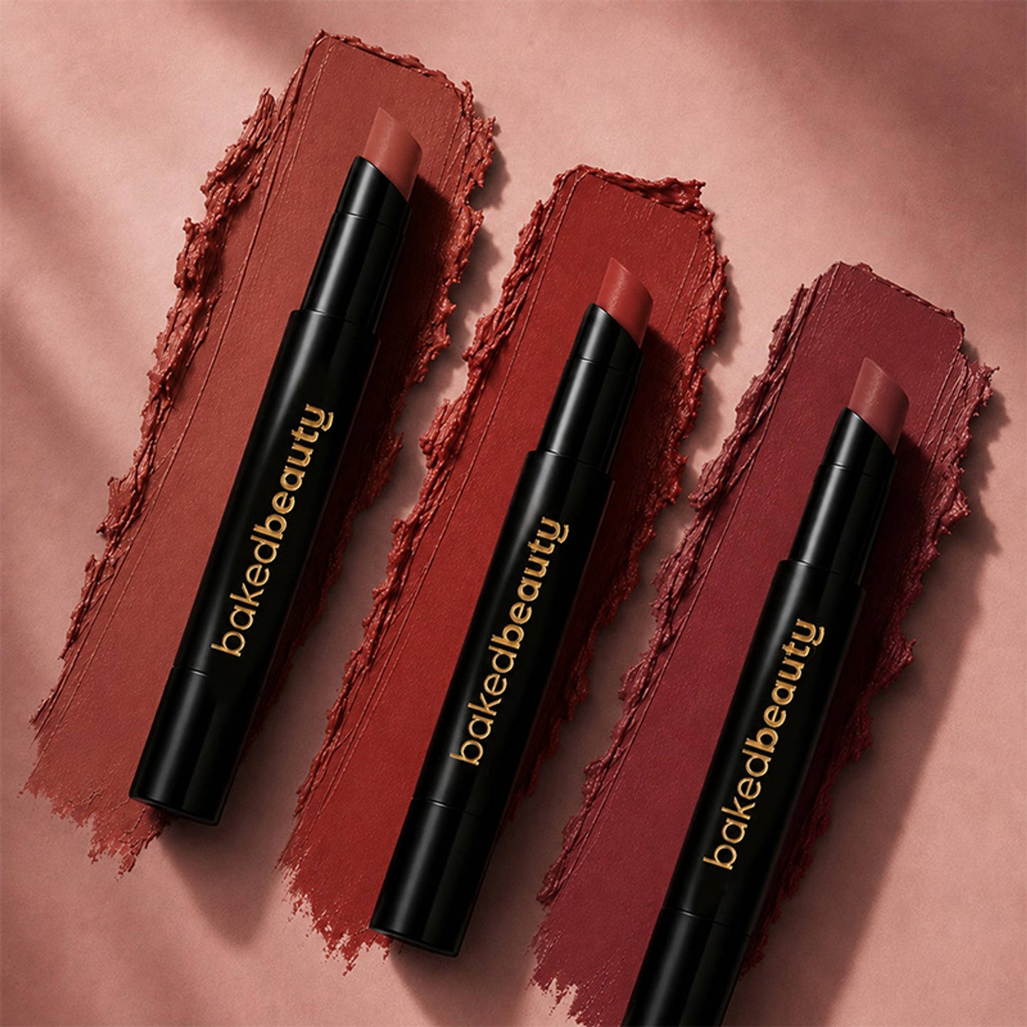 Baked Beauty My Crayon Cutting Chai Matte Lip Cream Lipsticks - Pack Of 3