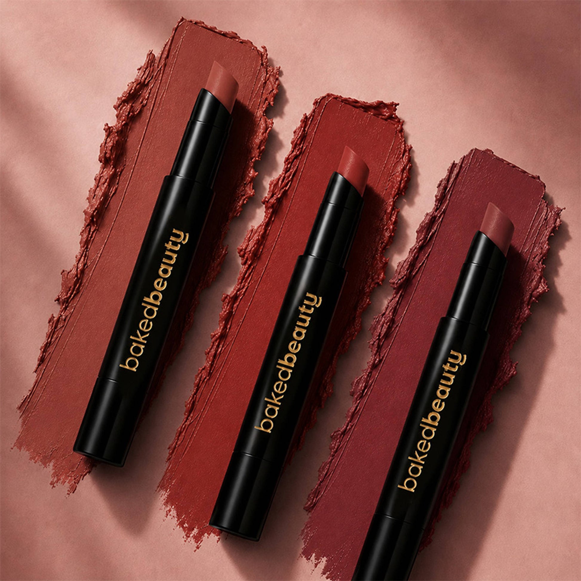 Baked Beauty My Crayon Cutting Chai Matte Lip Cream Lipsticks - Pack Of 3