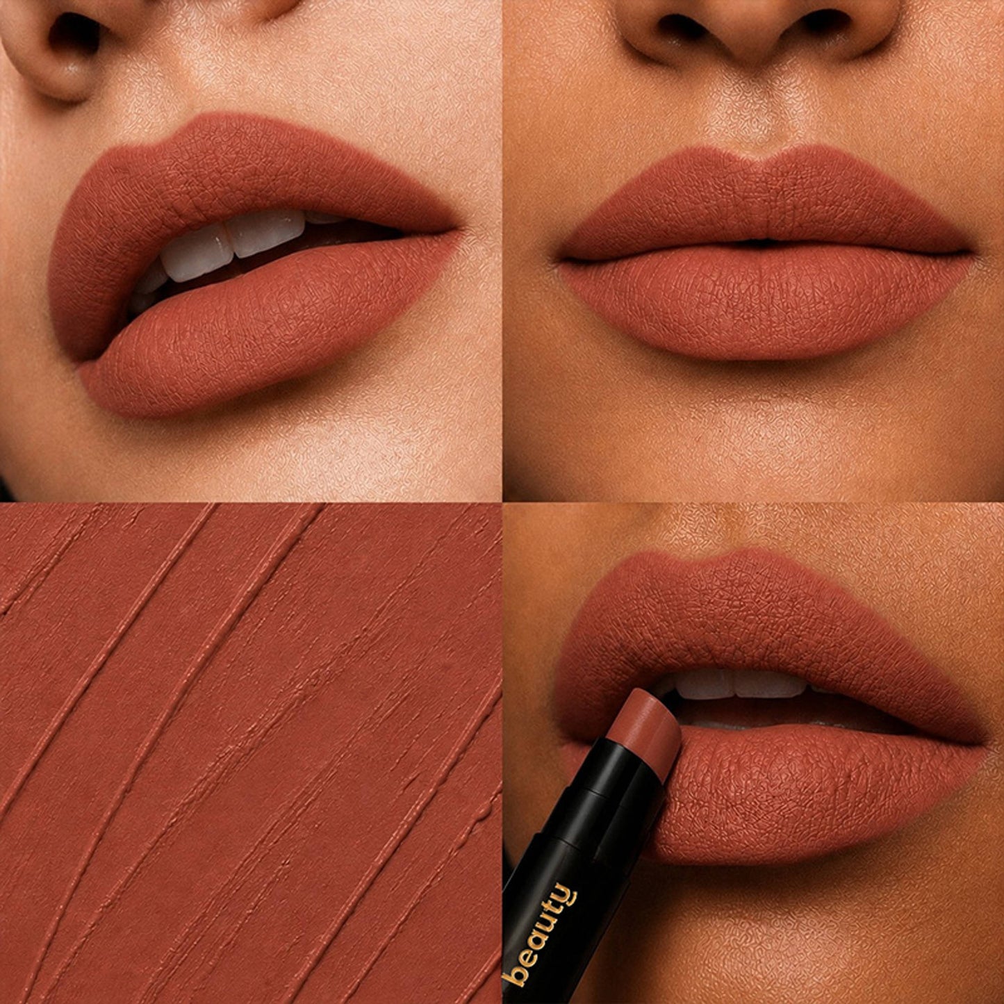 Baked Beauty My Crayon Cutting Chai Matte Lip Cream Lipsticks - Pack Of 3