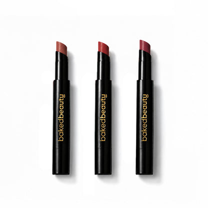 Baked Beauty My Crayon Cutting Chai Matte Lip Cream Lipsticks - Pack Of 3