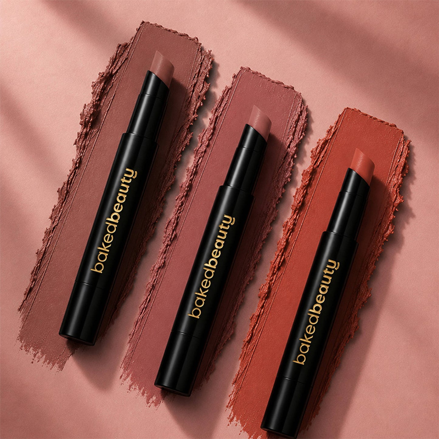 Baked Beauty My Crayon Brownie Bite Matte Lip Cream Lipsticks - Pack Of 3