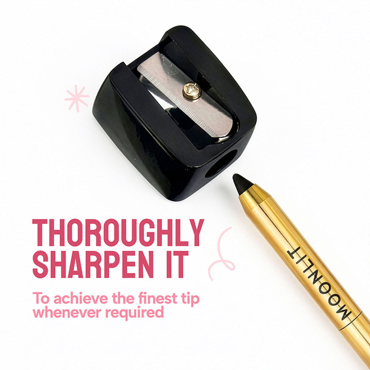 Baked Beauty Moonlit Supreme Kohl in black, baked eyeshadow with a smooth, pigmented finish and sleek black packaging.