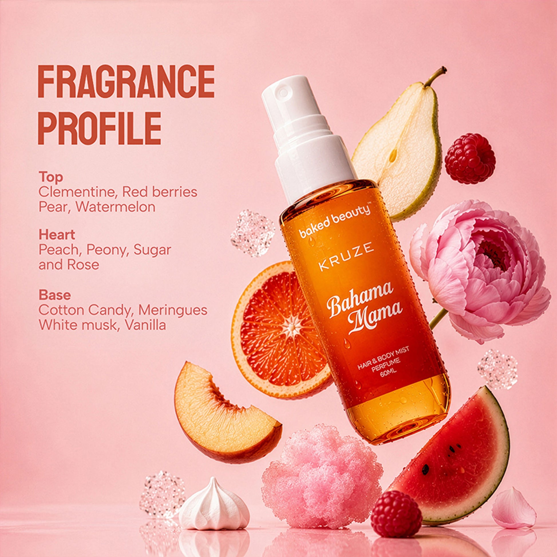 Baked Beauty Kruze Bahama Mama Hair And Body Mist