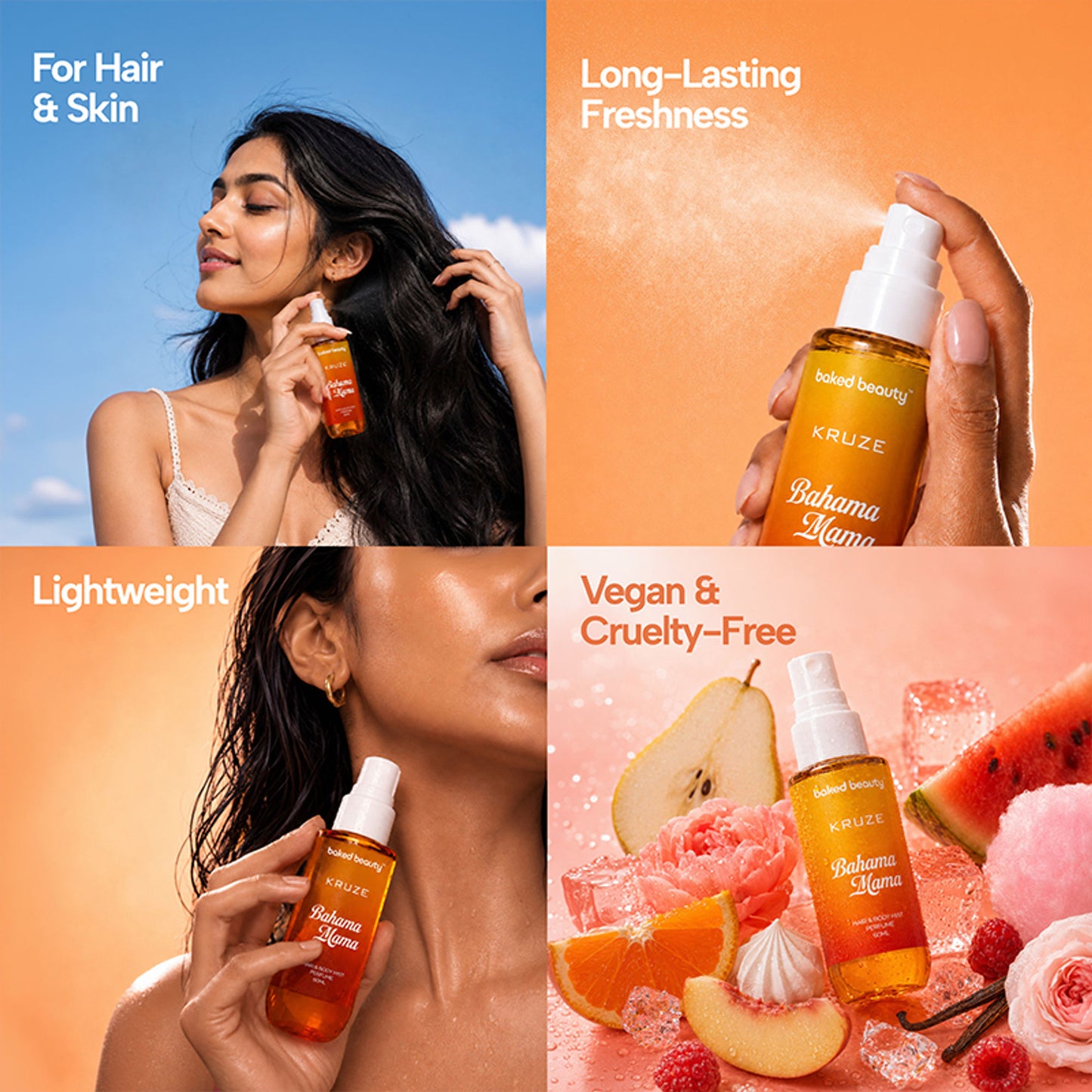 Baked Beauty Kruze Bahama Mama Hair And Body Mist