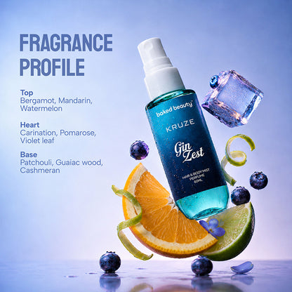 Baked Beauty Kruze Gin Zest Hair And Body Mist