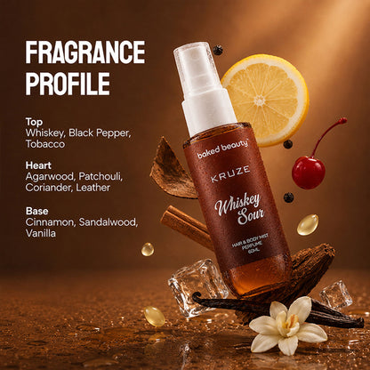Baked Beauty Kruze Whisky Sour Hair And Body Mist