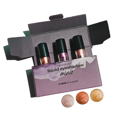 Ruby's Organics Quick Set Liquid Eyeshadow Moon Metal Minis Set
