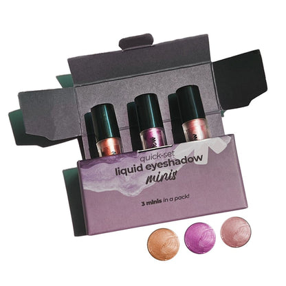 Ruby's Organics Quick Set Liquid Eyeshadow Earth Metal Minis Set
