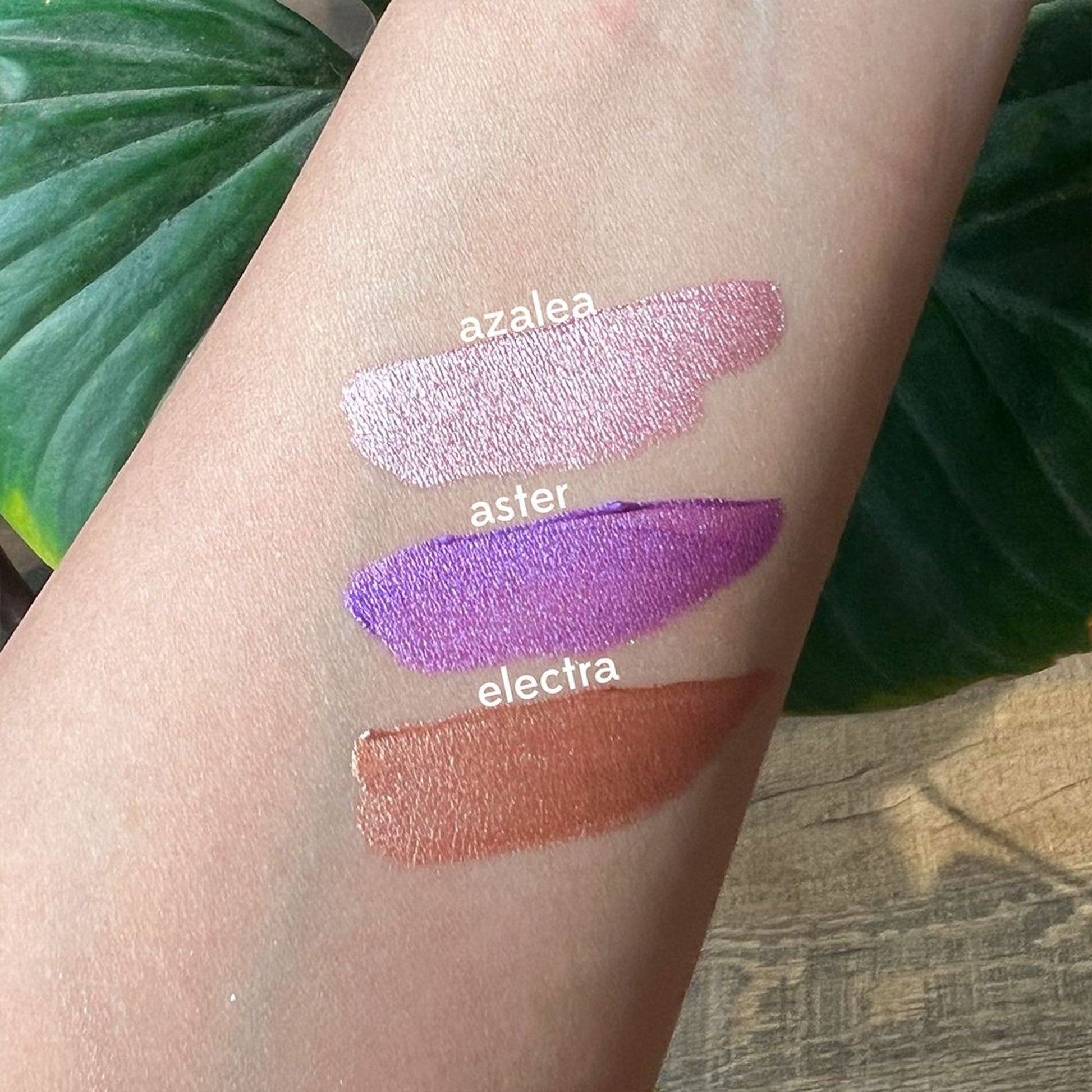 Ruby's Organics Quick Set Liquid Eyeshadow Earth Metal Minis Set