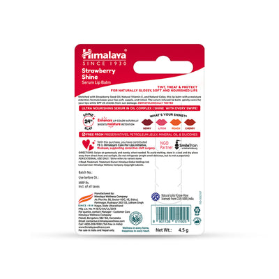 Himalaya Strawberry Shine Serum Lip Balm