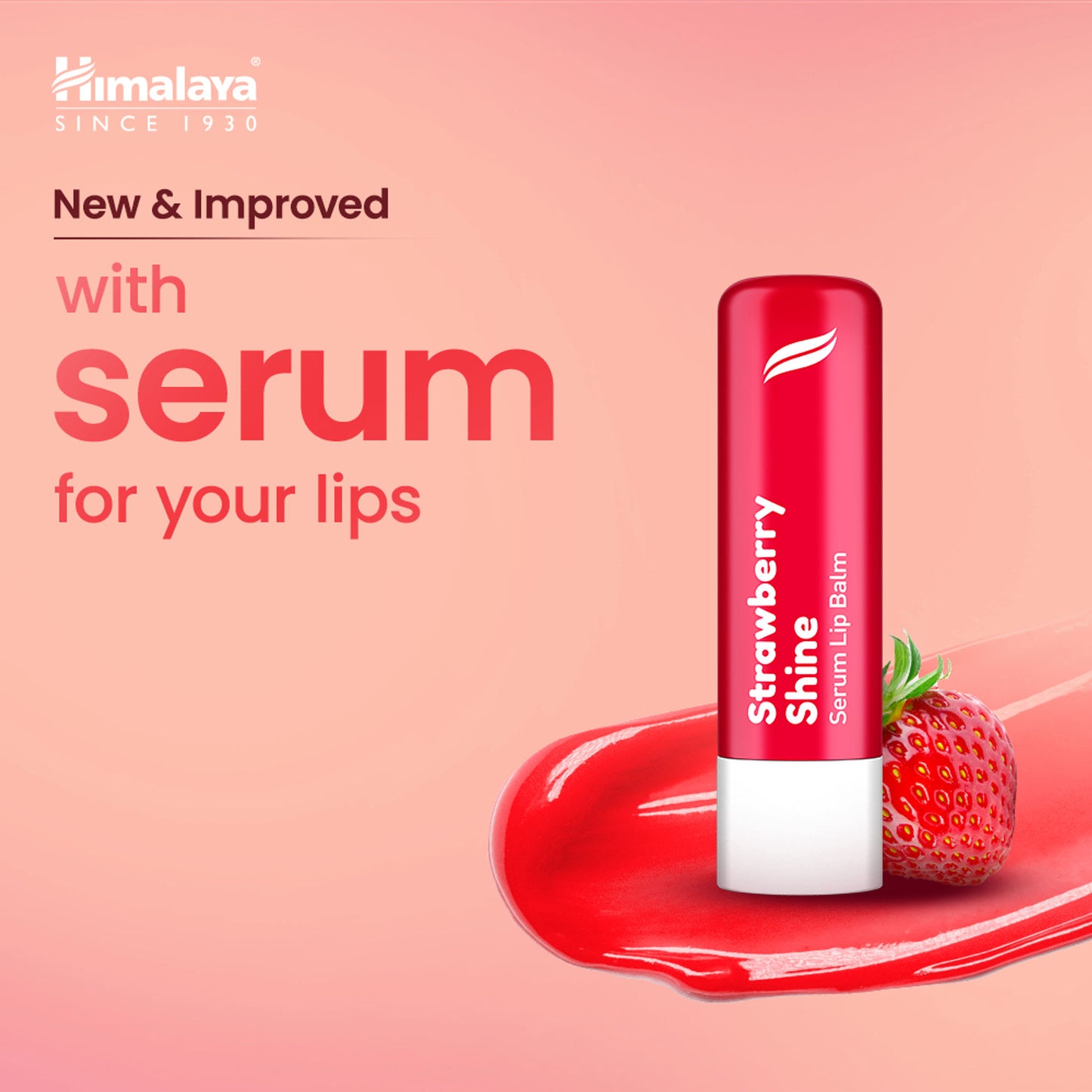 Himalaya Strawberry Shine Serum Lip Balm