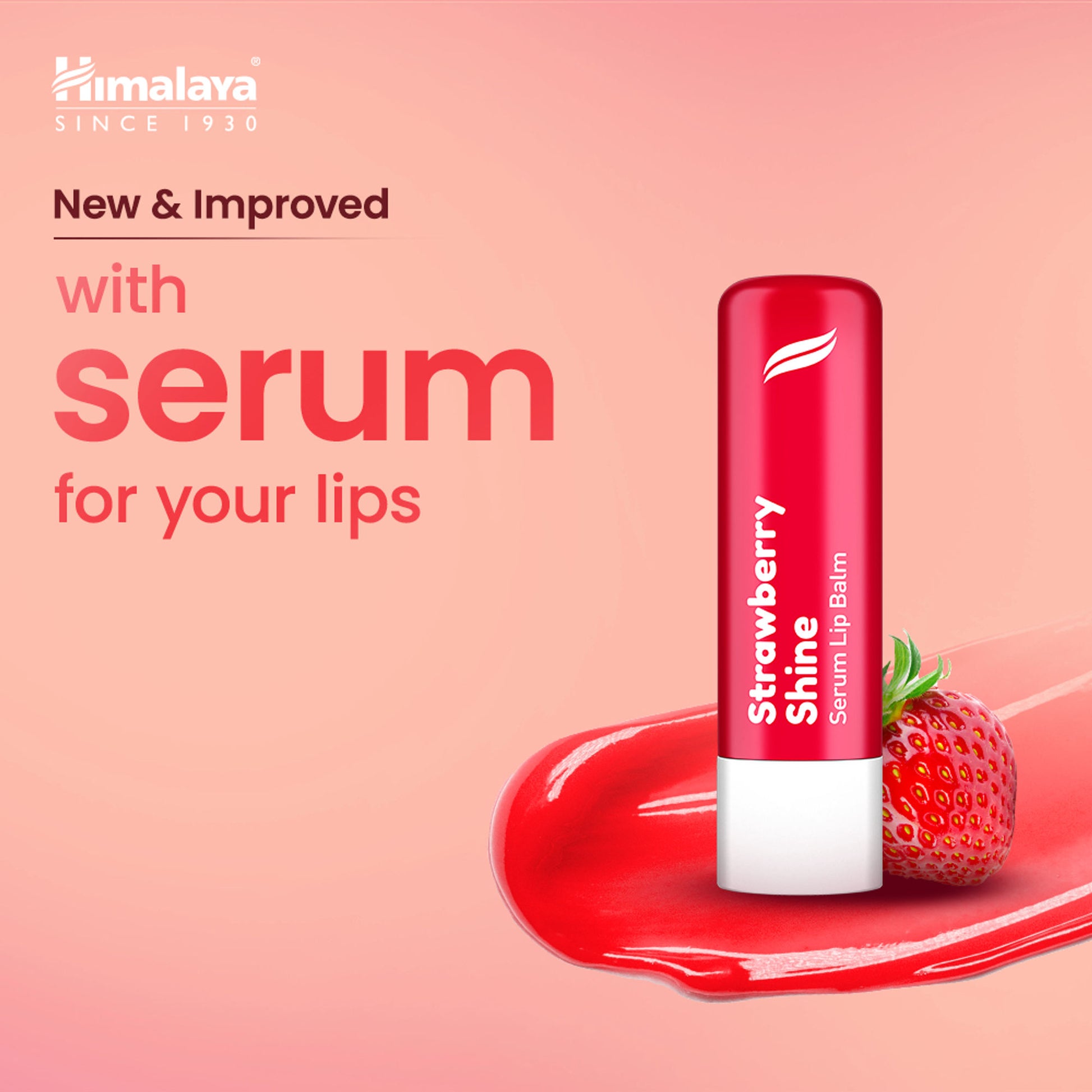 Himalaya Strawberry Shine Serum Lip Balm