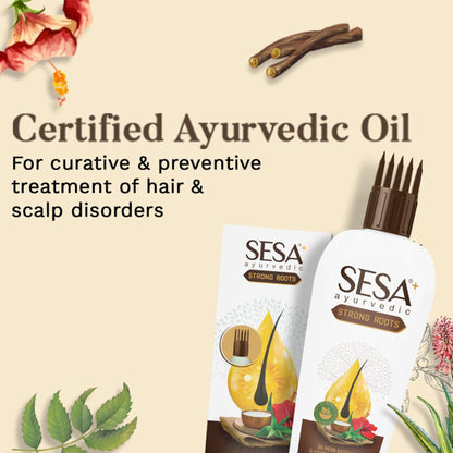 SESA Ayurvedic Strong Roots Hair Oil 100 Ml Hair Strenghtening and Reduces Hairfall