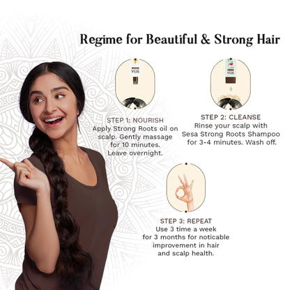 SESA Ayurvedic Strong Roots Hair Oil 100 Ml Hair Strenghtening and Reduces Hairfall