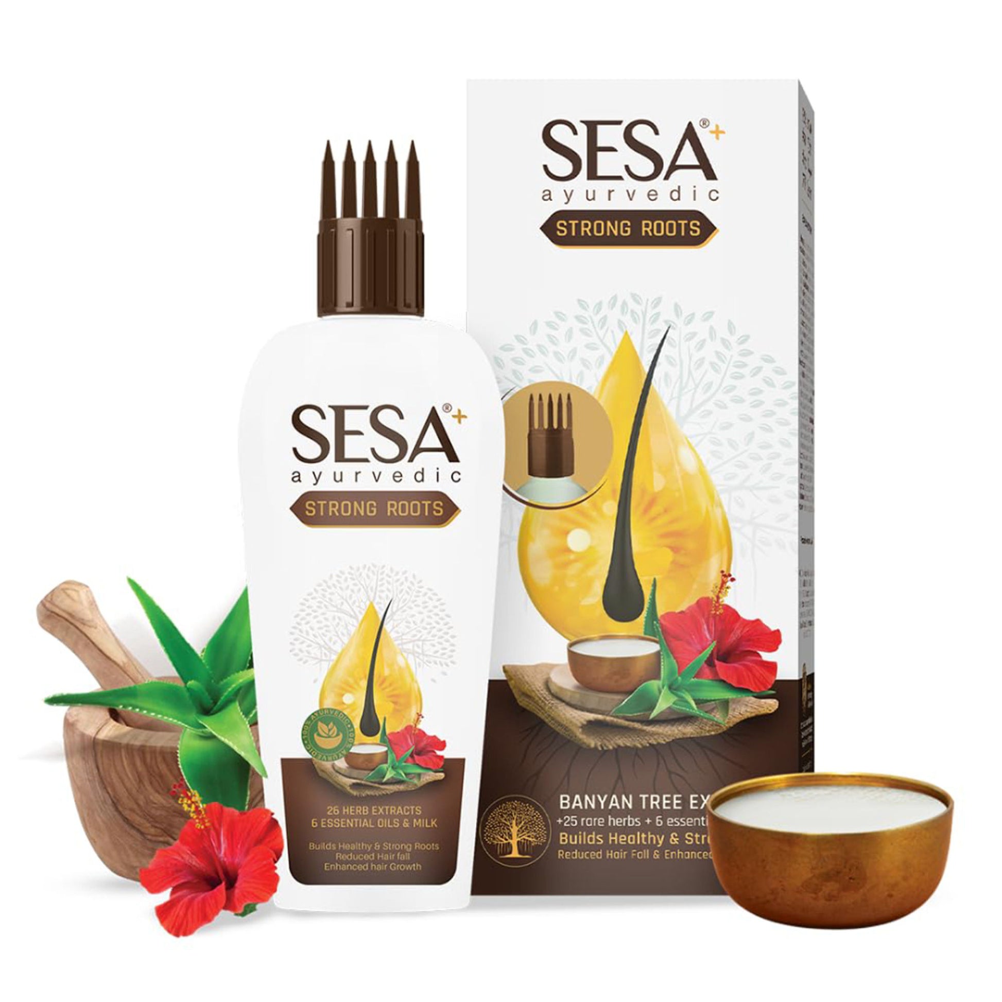 SESA Ayurvedic Strong Roots Hair Oil 100 Ml Hair Strenghtening and Reduces Hairfall
