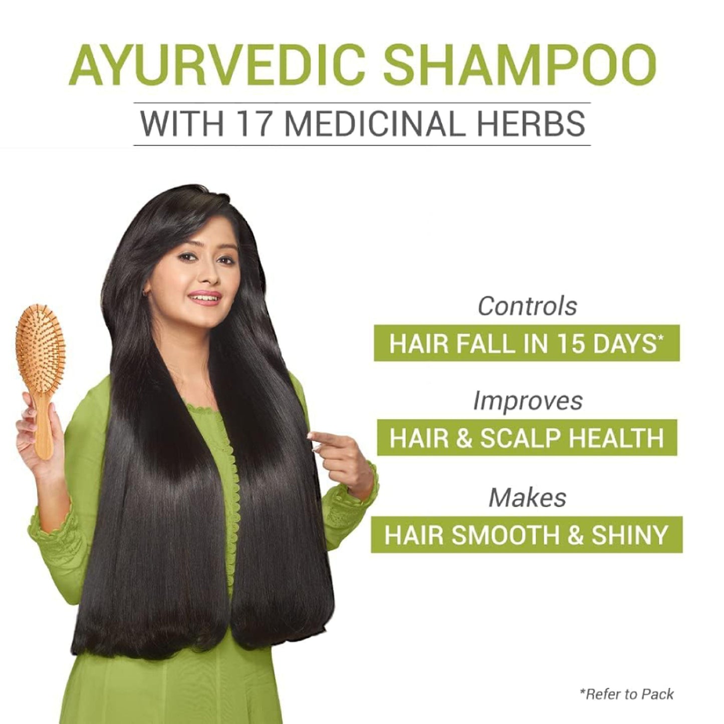 SESA Black Medicinal Shampoo Hairfall Control Anti Dandruff With 15 Herbs For Smooth Shiny Hair