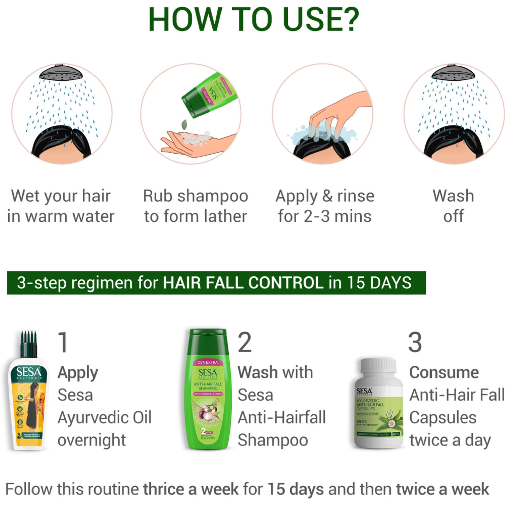 SESA Ayurvedic Anti-Hair Fall Shampoo