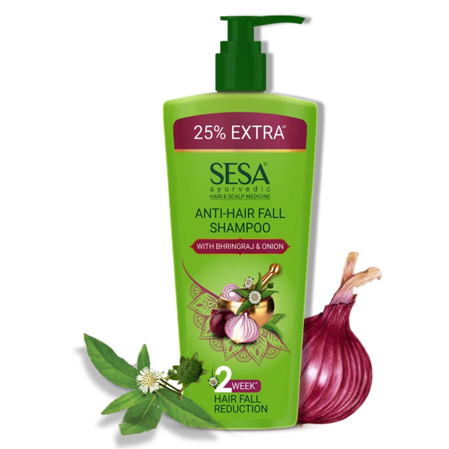 SESA Ayurvedic Anti Hairfall Shampoo Helps Reduces Hairfall With 6 Ayurvedic Herbs - 500ml