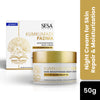 SESA 8% Kumkumadi Padma Night Cream 50g Skin Brightening, Helps Reduce fine lines & wrinkles