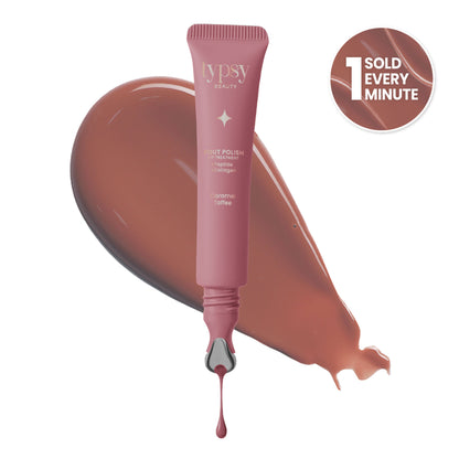 Typsy Beauty Glaze Pout Polish Peptide Lip Treatment Balm - 04 Caramel Toffee