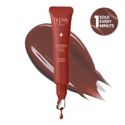 Typsy Beauty Glaze Pout Polish Peptide Lip Treatment Balm - 05 Chocolate Fondant