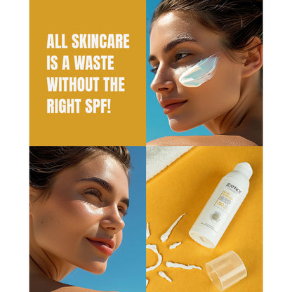 Jeannot Ceuticals Dry Touch Protective Emulsion SPF 50, Non-Greasy Sunscreen for All Skin Types